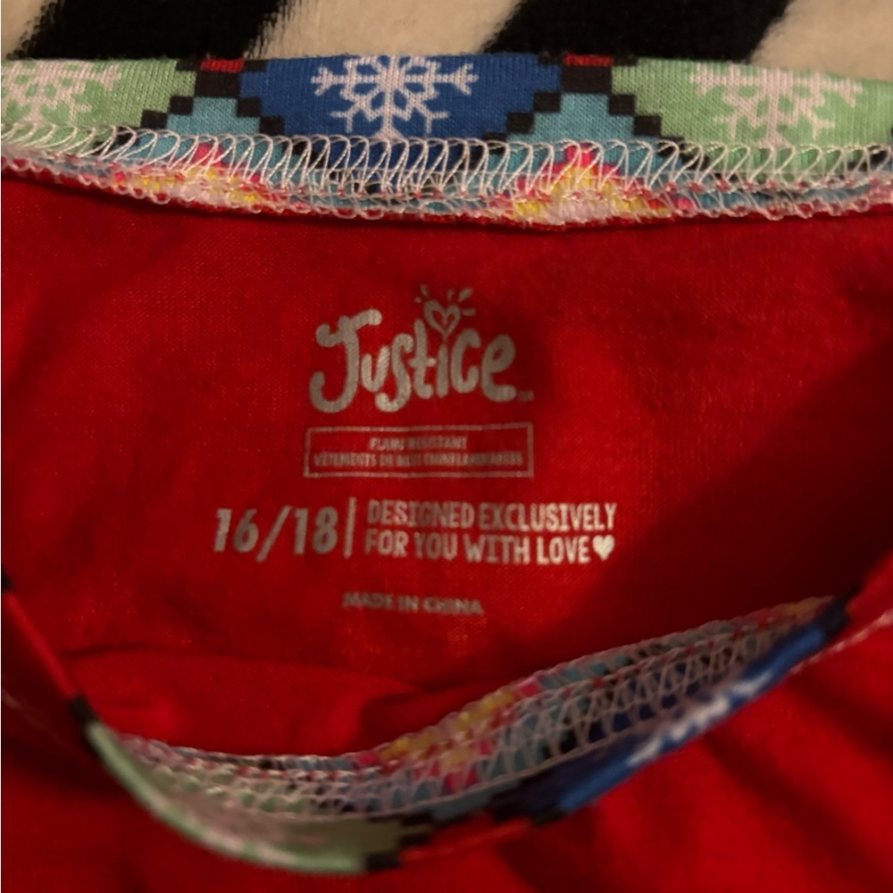 Christmas T-shirt with letter T on it